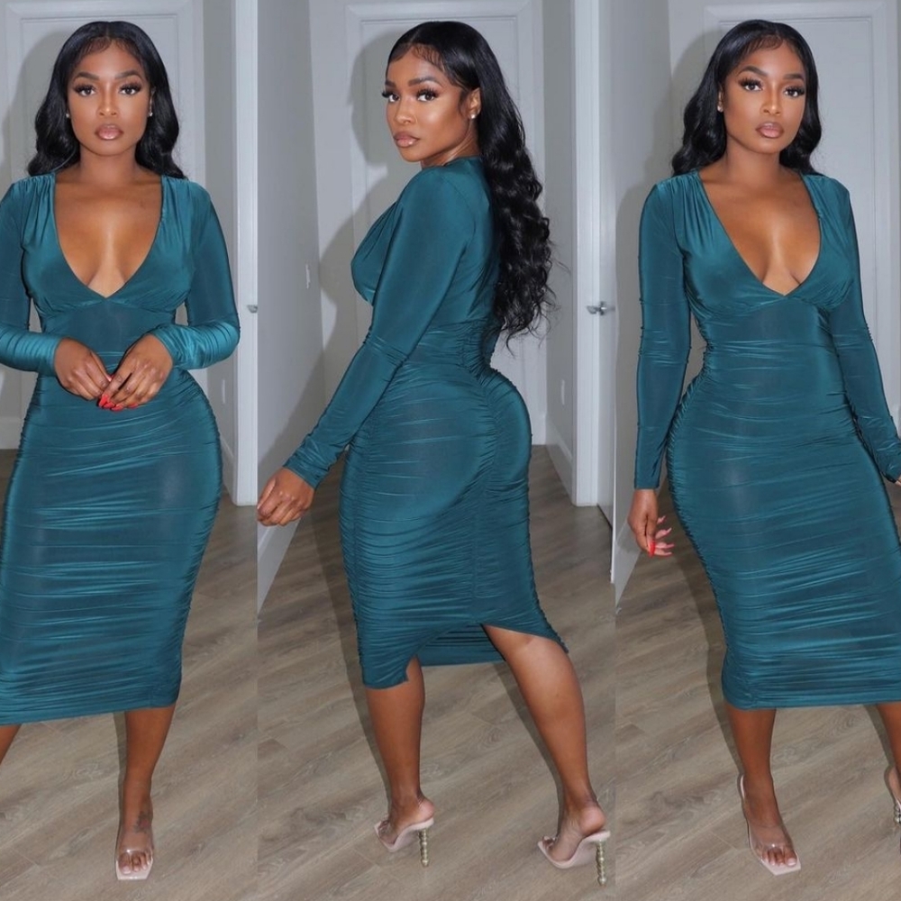 Hunter V Midi Dress